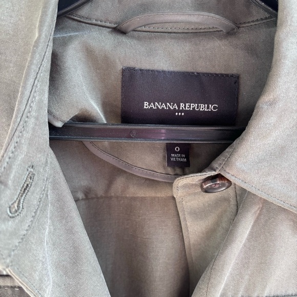 Banana republic olive/khaki green military utility jacket - Picture 3 of 9